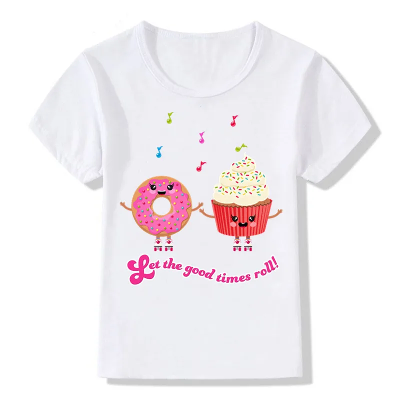 Cute Cartoon Colorful Doughnuts Design Funny T-Shirts O-neck Short Sleeve Girls Tops 
Cute Cartoon Colorful Doughnuts Design Funny T-Shirts O-neck Short Sleeve Girls Tops