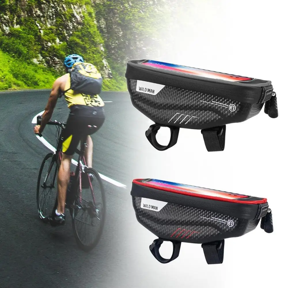 WILD MAN MTB Road Bike Rainproof Bag Bicycle Touch Screen Mobile Phone Front Frame Bags Storage Bag Pannier new
WILD MAN MTB Road Bike Rainproof Bag Bicycle Touch Screen Mobile Phone Front Frame Bags Storage Bag Pannier new