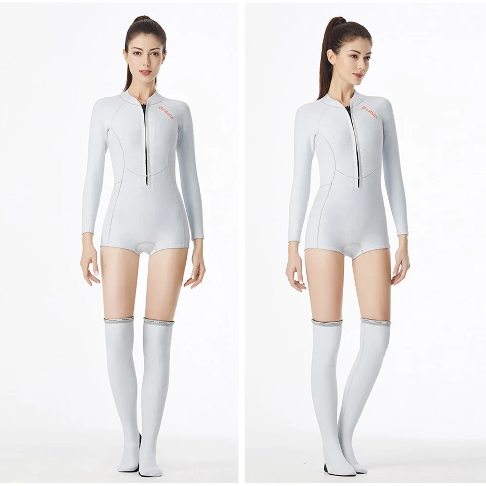 DIVE&SAIL 1.5MM Women Long Sleeve One-piece Wetsuit Diving Suit / Stocking Full Protection High Elastic SCR Neoprene
DIVE&SAIL 1.5MM Women Long Sleeve One-piece Wetsuit Diving Suit / Stocking Full Protection High Elastic SCR Neoprene