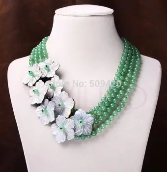 Free Shipping Wholesale>>>carved flower green stone multi-layer abalone pendant elegant strand necklace
Free Shipping Wholesale>>>carved flower green stone multi-layer abalone pendant elegant strand necklace