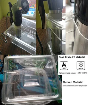 Sous Vide Container with Lid 11 Liter Water Tank Bath for Circulator Sous Vide Culinary Immersion Slow Cooker
Sous Vide Container with Lid 11 Liter Water Tank Bath for Circulator Sous Vide Culinary Immersion Slow Cooker