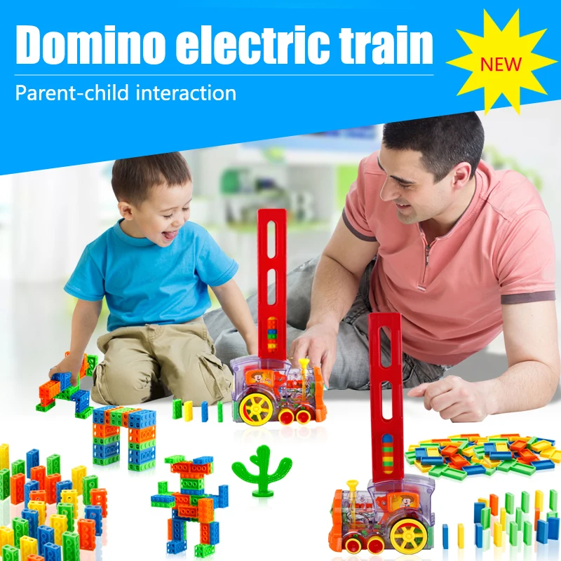 Dominoes Automatically Drop Train Car Toys That Can Adjust The Direction, Comes With Simulation Sound
Dominoes Automatically Drop Train Car Toys That Can Adjust The Direction, Comes With Simulation Sound