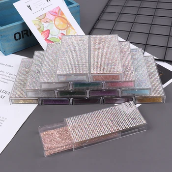 1pcs Popular 3D False Eyelashes Packaging Empty Lash Case Bling Glitter Eyelash Pull Box Diamond False Eyelash Packaging Box
1pcs Popular 3D False Eyelashes Packaging Empty Lash Case Bling Glitter Eyelash Pull Box Diamond False Eyelash Packaging Box