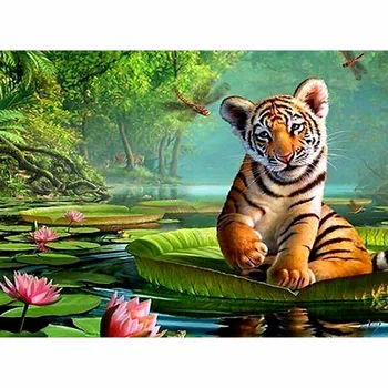 New Lovely Tiger Diamond Embroidery Animal 5D DIY Full Diamond Painting Needlework Round Rhinestone Cross Stitch Home Decoration 
New Lovely Tiger Diamond Embroidery Animal 5D DIY Full Diamond Painting Needlework Round Rhinestone Cross Stitch Home Decoration