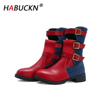 HABUCKN 2020 ladies new round toe winter shoes flat bottom high quality PU leather boots non-slip rubber sole red ankle boots
HABUCKN 2020 ladies new round toe winter shoes flat bottom high quality PU leather boots non-slip rubber sole red ankle boots