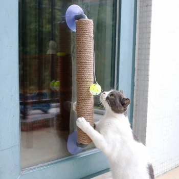 Pet Cat Scratch Pad Board Toys Sisal Cat Scratching Post Toy Cat Practical Window Suction Cup Cat Climbing Tree With Bell Ball
Pet Cat Scratch Pad Board Toys Sisal Cat Scratching Post Toy Cat Practical Window Suction Cup Cat Climbing Tree With Bell Ball