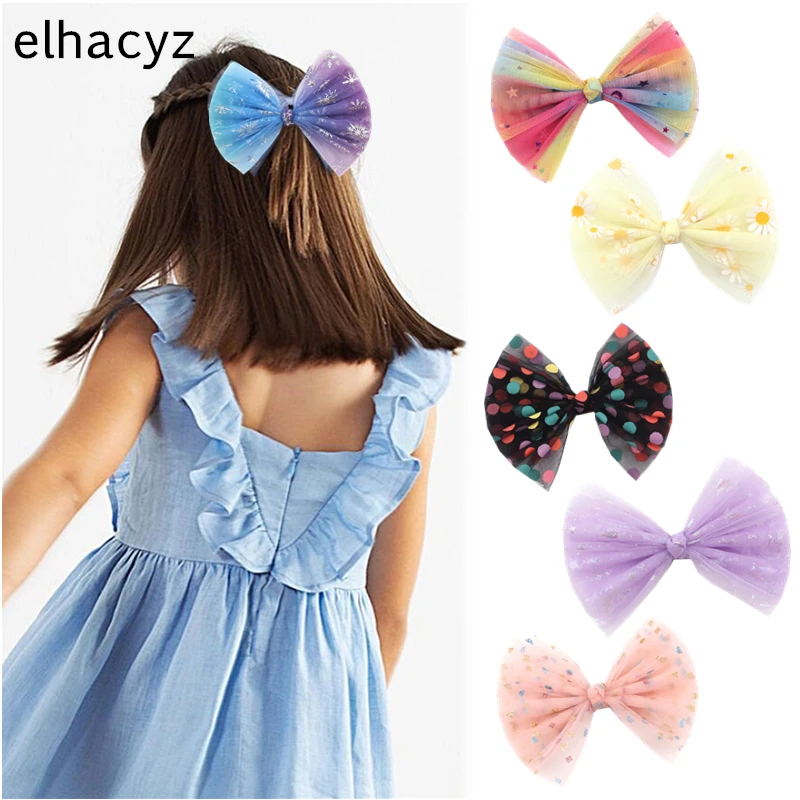 1PC New Cute Colorful 5'' Mesh Bow Hair Clip Beautiful Glitter Lace Bow Hairpins Girls Sweet Princess Headwear Hair Accessories
1PC New Cute Colorful 5'' Mesh Bow Hair Clip Beautiful Glitter Lace Bow Hairpins Girls Sweet Princess Headwear Hair Accessories