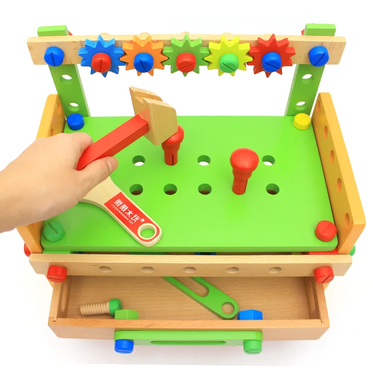 Wooden Nut Combination Flexible Tool Table Children Hands-on Disassembly Early Childhood Educational Toy
Wooden Nut Combination Flexible Tool Table Children Hands-on Disassembly Early Childhood Educational Toy