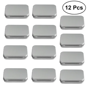 12Pcs Metal Box Small Items Collection Cards Storage Box Steel Mini Objects Tinplate Container (Silver)
12Pcs Metal Box Small Items Collection Cards Storage Box Steel Mini Objects Tinplate Container (Silver)