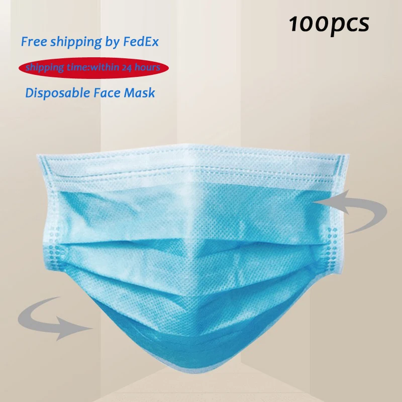100Pcs Anti-Pollution 3Laye Mask dust protection Masks Disposable Face Masks Elastic Ear Loop Disposable Dust Filter Safety Mask
100Pcs Anti-Pollution 3Laye Mask dust protection Masks Disposable Face Masks Elastic Ear Loop Disposable Dust Filter Safety Mask