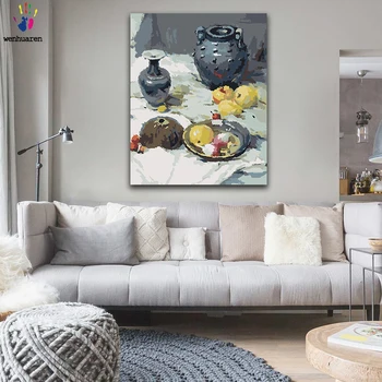 DIY colorings pictures by numbers with colors Art still life gouache picture drawing painting by numbers framed Home 
DIY colorings pictures by numbers with colors Art still life gouache picture drawing painting by numbers framed Home