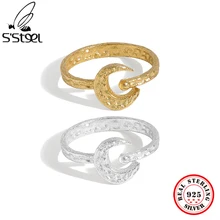 S'STEEL Sterling Silver 925 Moon Ring Gift For Women's Minimalist Matching Handmade Party Open Rings 2021 Trend Fine Jewellery
S'STEEL Sterling Silver 925 Moon Ring Gift For Women's Minimalist Matching Handmade Party Open Rings 2021 Trend Fine Jewellery