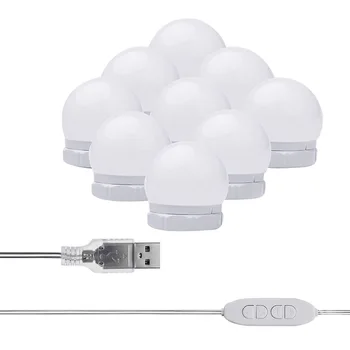 LED Mirror Light Stick On Cosmetic Dressing Table Salon 5V USB For Makeup Hollywood Style Adjustable Brightness Vanity Lamp Wall
LED Mirror Light Stick On Cosmetic Dressing Table Salon 5V USB For Makeup Hollywood Style Adjustable Brightness Vanity Lamp Wall