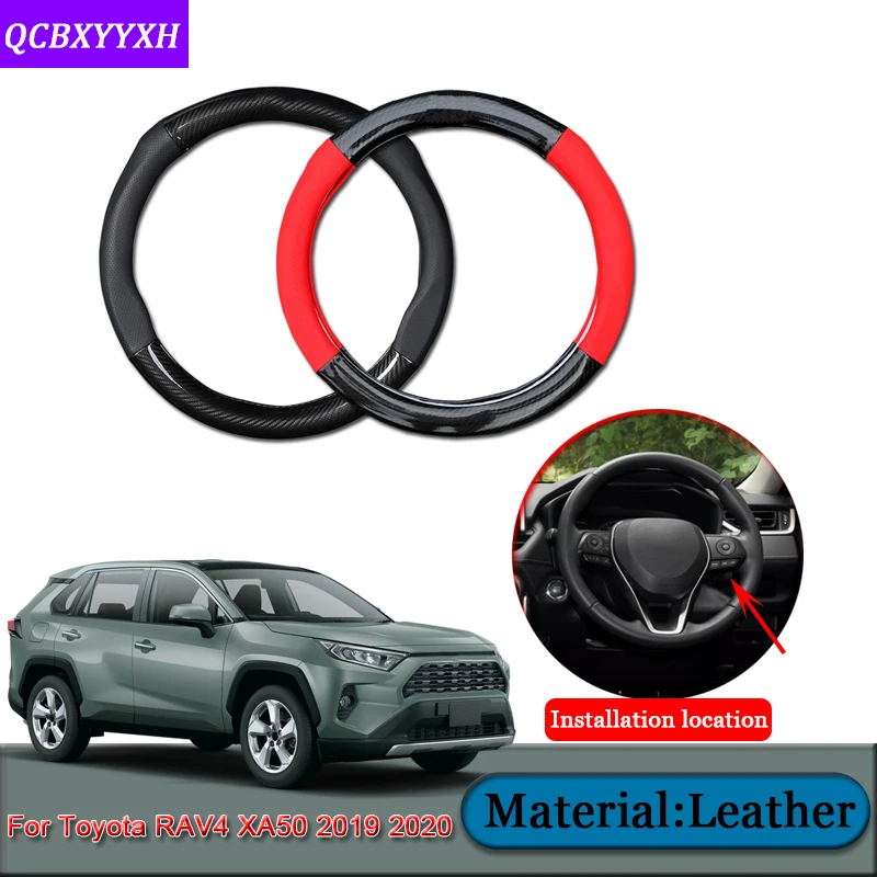 Car Styling Steering Wheels Cover For Toyota RAV4 XA50 2019 2020 Carbon Leather Internal Auto Accessories Steering Wheel Cover
Car Styling Steering Wheels Cover For Toyota RAV4 XA50 2019 2020 Carbon Leather Internal Auto Accessories Steering Wheel Cover