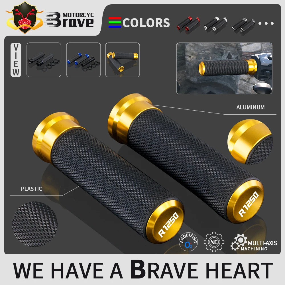 R1250 Motorcycle Hand Grips CNC Throttle Handlebar Soft Rubber Grip For BMW R1250GS GSA R1250R R1250RT 2020 2021 R 1250
R1250 Motorcycle Hand Grips CNC Throttle Handlebar Soft Rubber Grip For BMW R1250GS GSA R1250R R1250RT 2020 2021 R 1250
