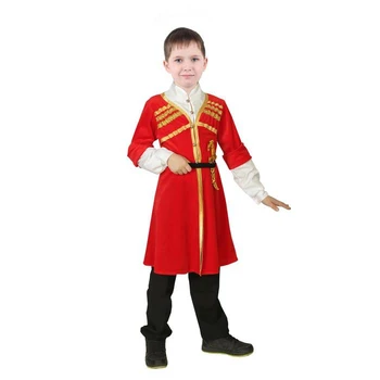 Suit for lezginka: Circassian coat, dagger, for a boy, p. 30, height 110-116 cm, color red
Suit for lezginka: Circassian coat, dagger, for a boy, p. 30, height 110-116 cm, color red
