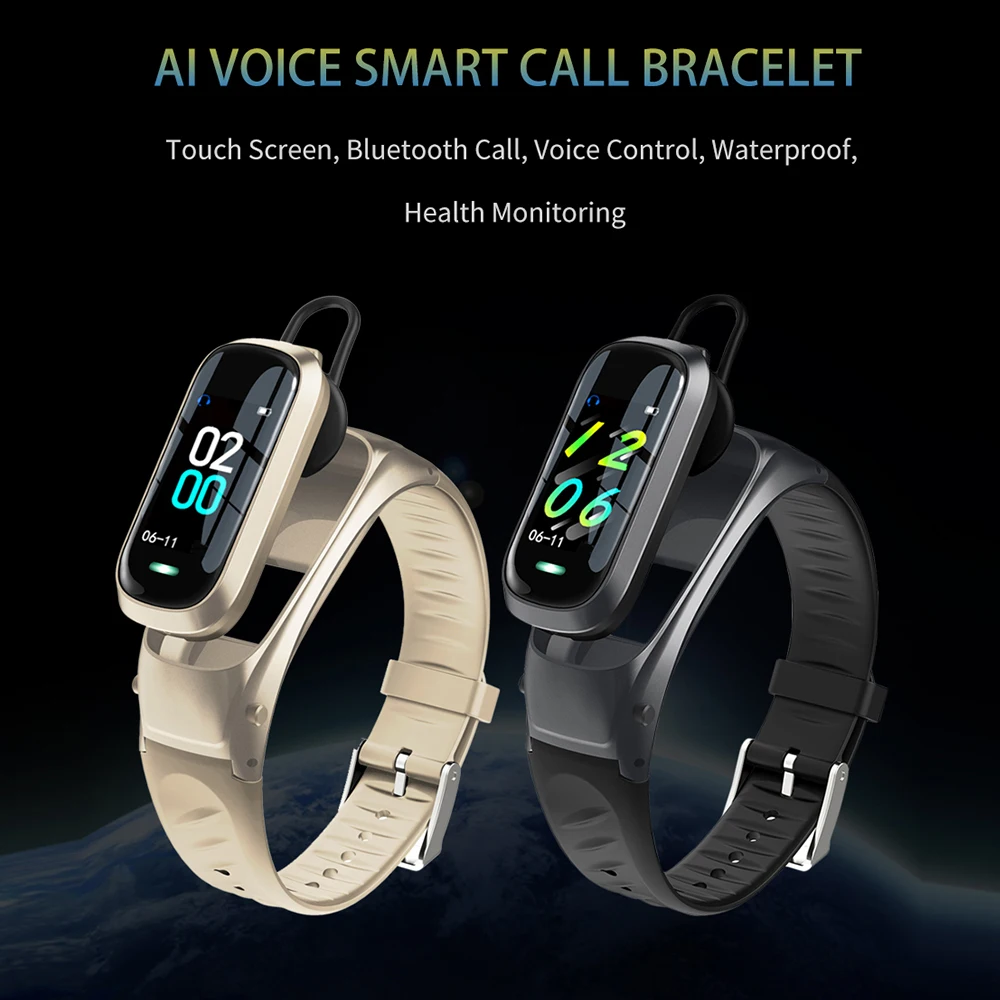 Bluetooth Call Smart Watch Smart Bracelet Wristband Bluetooth Headset Heart Rate Monitoring Ios Android Watch Men And Women
Bluetooth Call Smart Watch Smart Bracelet Wristband Bluetooth Headset Heart Rate Monitoring Ios Android Watch Men And Women