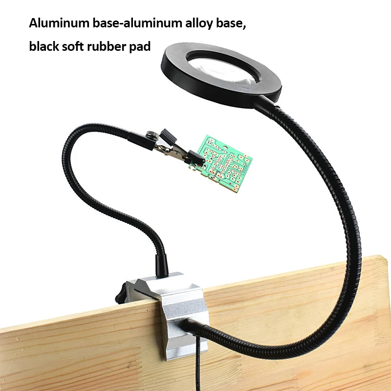 Third Arm Soldering Station With 3X Magnifier USB LED Light Repairing Welding PCB Tool With 2pcs Flexible Arms Helping Hands
Third Arm Soldering Station With 3X Magnifier USB LED Light Repairing Welding PCB Tool With 2pcs Flexible Arms Helping Hands