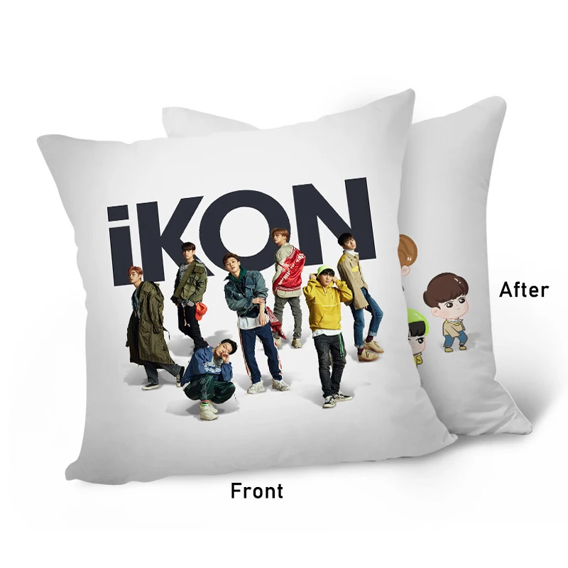Kpop iKON Second Album <Return> Double-side Pillow iKON Printing Sofa Cushion PP Cotton Cushion iKON Fans Gifts Drop Shipping
Kpop iKON Second Album <Return> Double-side Pillow iKON Printing Sofa Cushion PP Cotton Cushion iKON Fans Gifts Drop Shipping