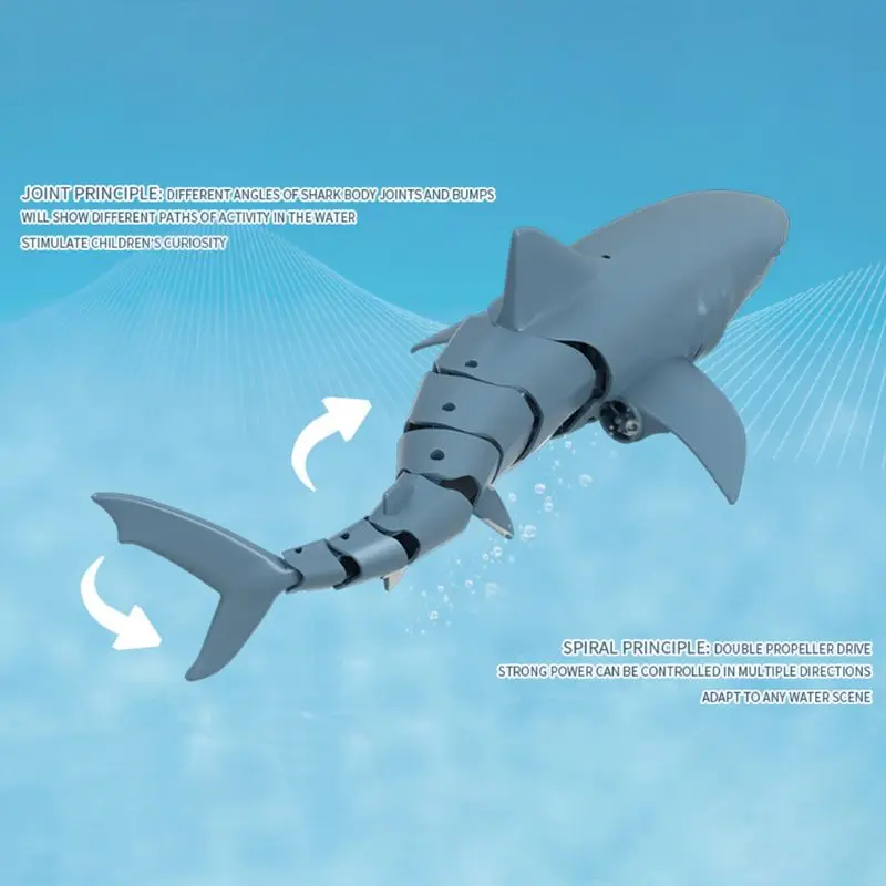 2.4G 4CH 1/18 Simulation Remote Control Shark Boat Toy for Swimming Pool Bathroo R9UE
2.4G 4CH 1/18 Simulation Remote Control Shark Boat Toy for Swimming Pool Bathroo R9UE