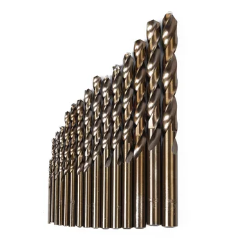 15PCS HSS-Co 5% M35 Cobalt Drill Bit Set For Hard Metal 1.5-10MM Stainless Steel
15PCS HSS-Co 5% M35 Cobalt Drill Bit Set For Hard Metal 1.5-10MM Stainless Steel