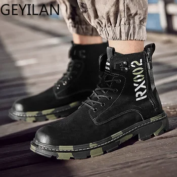 New Men Fashion Lace-up Ankle Boots High Quality Men Boot Outdoor Winter Male Botas Waterproof Outdoor Men Shoes big size 36-46 
New Men Fashion Lace-up Ankle Boots High Quality Men Boot Outdoor Winter Male Botas Waterproof Outdoor Men Shoes big size 36-46