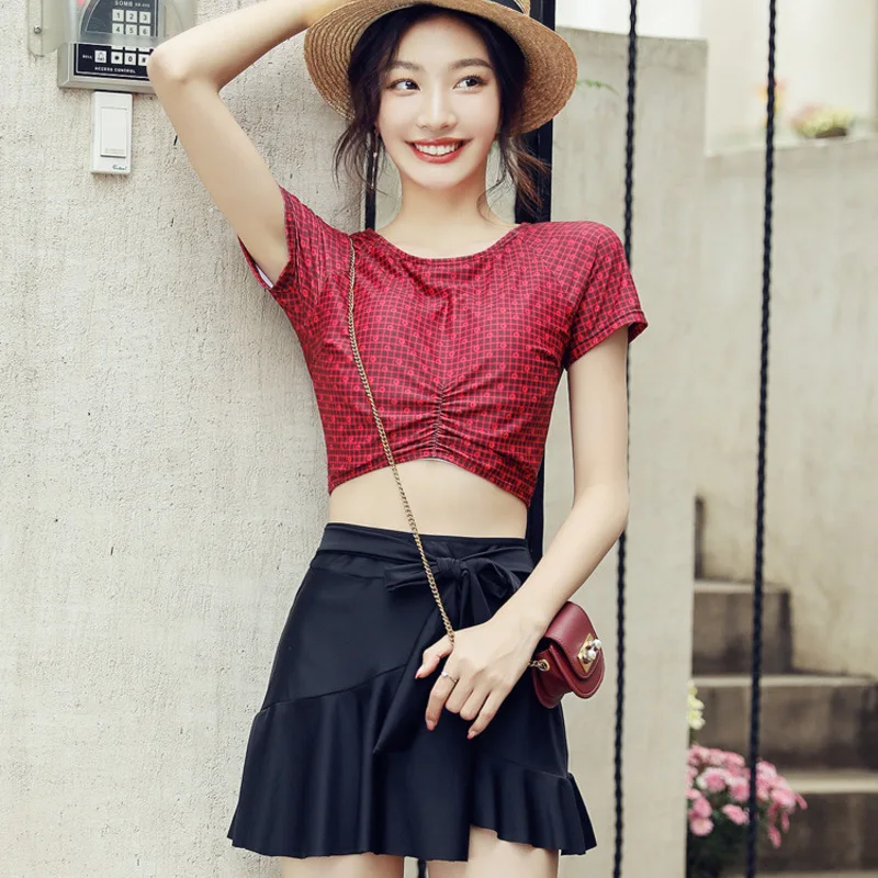 Swimsuits Bikini Girl Swimwear Women Swimsuit Push-Up Separate Female Skirt Ins Pure Korea Polyester Solid Tankini Women
Swimsuits Bikini Girl Swimwear Women Swimsuit Push-Up Separate Female Skirt Ins Pure Korea Polyester Solid Tankini Women