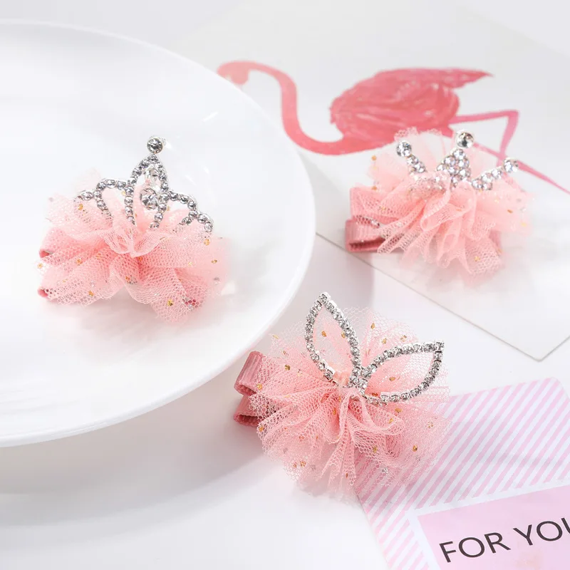 Children's clip new rabbit ear mesh hanging diamond ornament three dimensional crown hairpin color and match baby girl headbands
Children's clip new rabbit ear mesh hanging diamond ornament three dimensional crown hairpin color and match baby girl headbands
