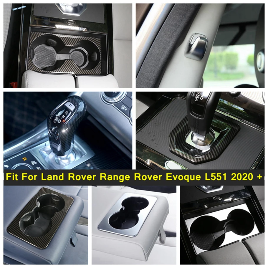 

Front / Rear Water Cup Holder / Gear Shift Head Knob Cover Trim For Land Rover Range Rover Evoque L551 2020 - 2023 Accessories
