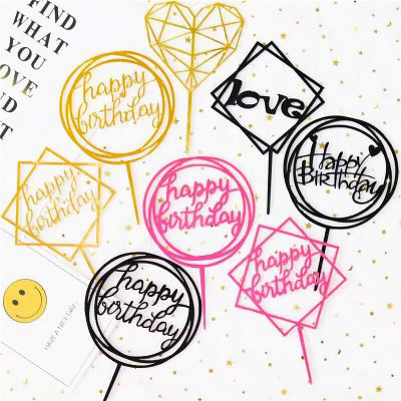 Golden Happy Birthday Cake Topper Acrylic Letter Gold Silver Cake Top Flag Decoration for Boy Birthday Party Wedding Supplies
Golden Happy Birthday Cake Topper Acrylic Letter Gold Silver Cake Top Flag Decoration for Boy Birthday Party Wedding Supplies