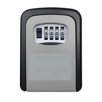 New Key Lock Box Wall Mounted Aluminum alloy Key Safe Box Weatherproof 4 Digit Combination Key Storage Lock Box Indoor Outdoo
New Key Lock Box Wall Mounted Aluminum alloy Key Safe Box Weatherproof 4 Digit Combination Key Storage Lock Box Indoor Outdoo