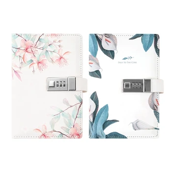 2x Notepad Sub-Notebook Diary with Lock Hand Book Password Lock Notebook Calla Lily & Plum Blossom
2x Notepad Sub-Notebook Diary with Lock Hand Book Password Lock Notebook Calla Lily & Plum Blossom