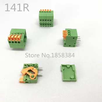 KF141R 50PCS/lot 2.54mm Pitch Spring Terminal Blocks Connector 2/3/4/5/10-20P Right Angle Green RoHS PCB Mounted 
KF141R 50PCS/lot 2.54mm Pitch Spring Terminal Blocks Connector 2/3/4/5/10-20P Right Angle Green RoHS PCB Mounted