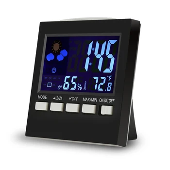 Thermometer Monitor LCD Screen indoor Humidity Monitor Electronic Digital Display Temperature with Alarm Clock/Calendar Voice
Thermometer Monitor LCD Screen indoor Humidity Monitor Electronic Digital Display Temperature with Alarm Clock/Calendar Voice