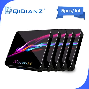5pcs Smart TV BOX x88pro x3 Android 9.0 8K Dual Wifi BT Netflix Media player Play Store Free App Fast Set top BOX PK HK1MAX H96
5pcs Smart TV BOX x88pro x3 Android 9.0 8K Dual Wifi BT Netflix Media player Play Store Free App Fast Set top BOX PK HK1MAX H96