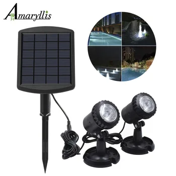 Underwater Solar Light Solar Energy Powered Spotlight with 2 Submersible Lamps for Outdoor Garden Pool Pond IP68 Waterproof
Underwater Solar Light Solar Energy Powered Spotlight with 2 Submersible Lamps for Outdoor Garden Pool Pond IP68 Waterproof
