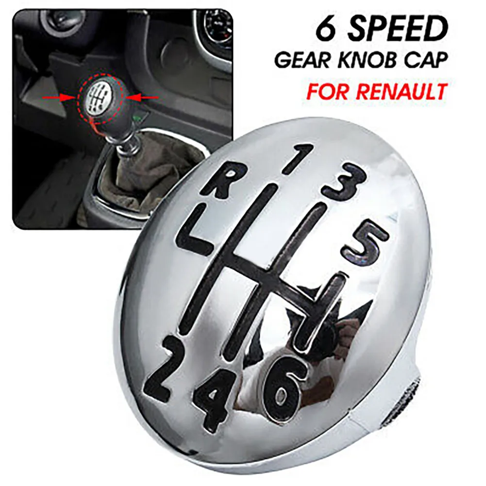 6 Speed Gear Shift Knob Lever Cap Cover For Clio Megane Scenic Chrome Gear Knob Cap
6 Speed Gear Shift Knob Lever Cap Cover For Clio Megane Scenic Chrome Gear Knob Cap