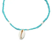2019 Shell Colar gargantilha Collares schelpen ketting Kolye Moana Collier Pérola Natural concha concha naszyjnik muszelki(China)