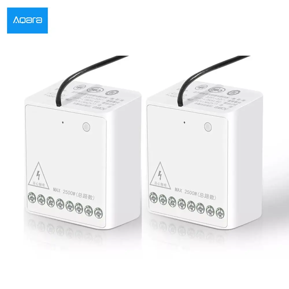 Xiaomi Intelligent Aqara Two-way Module Smart Setting Timer APP Control Zigbee Wireless Controller Multiple Device Smart Home
Xiaomi Intelligent Aqara Two-way Module Smart Setting Timer APP Control Zigbee Wireless Controller Multiple Device Smart Home