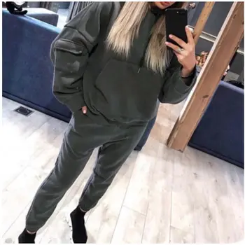 Autumn Winter 2 Piece Set Women Hoodie Pants Printed Tracksuit Pullover Sweatshirt Trousers With Pockets Tracksuit Suits
Autumn Winter 2 Piece Set Women Hoodie Pants Printed Tracksuit Pullover Sweatshirt Trousers With Pockets Tracksuit Suits