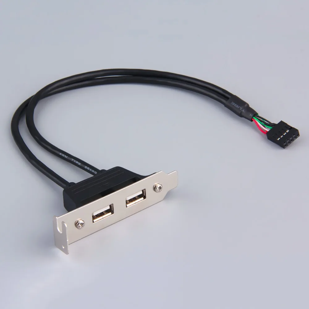 New Expansion 2 Ports Hub USB 2.0 to 9 Pin Header Mainboard Panel Bracket Dropshipping
New Expansion 2 Ports Hub USB 2.0 to 9 Pin Header Mainboard Panel Bracket Dropshipping
