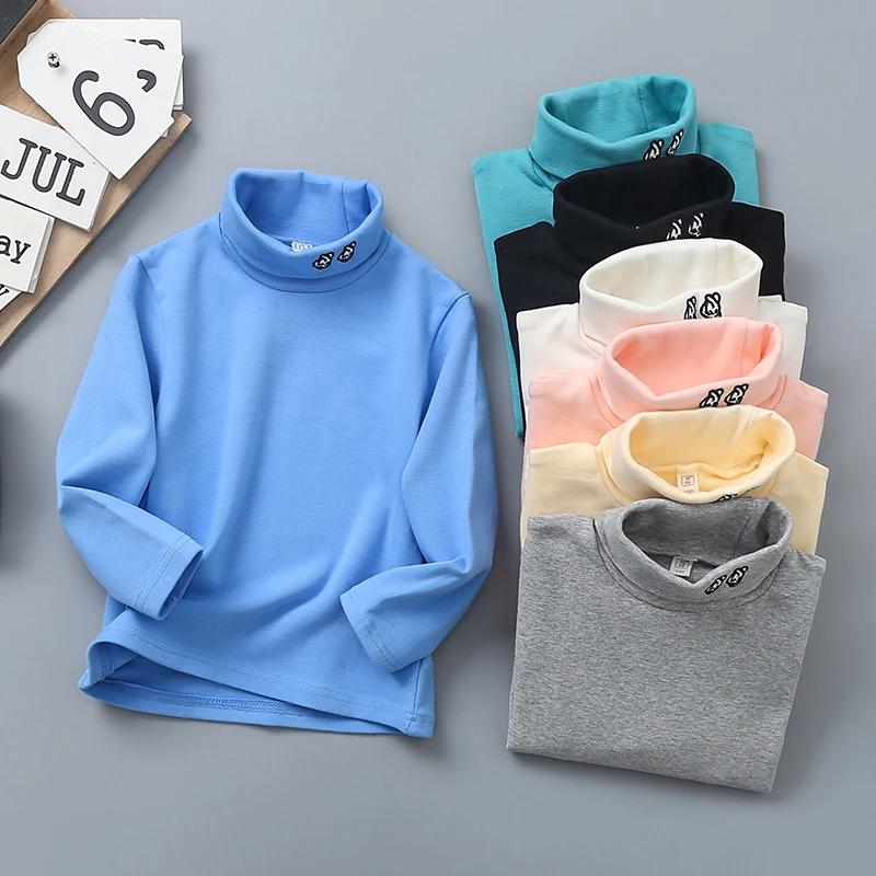 3-12y kids clothes turtleneck long sleeve basic wear pullovers 2019 winter underwear baby boys and girls cotton t-shirts
3-12y kids clothes turtleneck long sleeve basic wear pullovers 2019 winter underwear baby boys and girls cotton t-shirts
