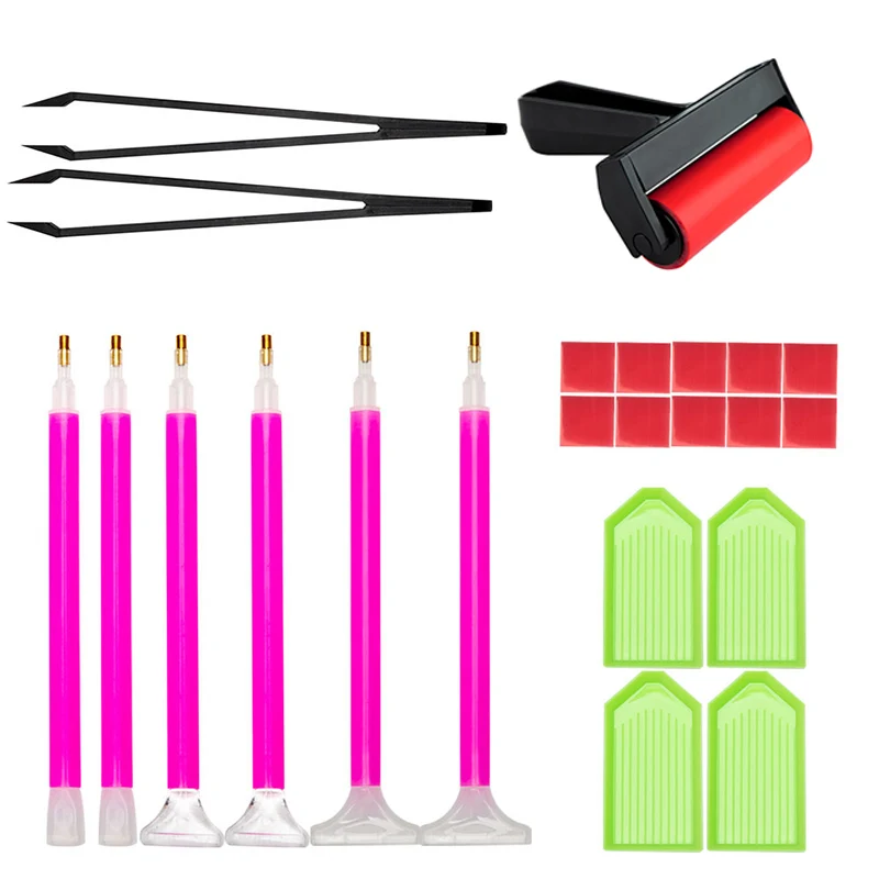 DIY Diamond-painting Accessories Diamond Painting Cross Stitch Embroidery Pen Tools Set Mosaic Glue Pen Kit Tweezers set
DIY Diamond-painting Accessories Diamond Painting Cross Stitch Embroidery Pen Tools Set Mosaic Glue Pen Kit Tweezers set