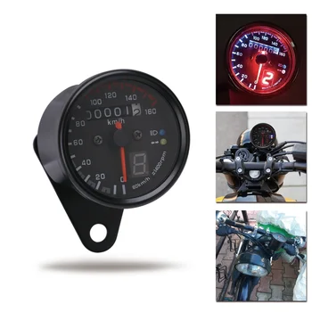 Universal Motorcycle Cafe Racer Speedometer odometer Gauge 0-160 km/u Instrument with LED Indicator
Universal Motorcycle Cafe Racer Speedometer odometer Gauge 0-160 km/u Instrument with LED Indicator