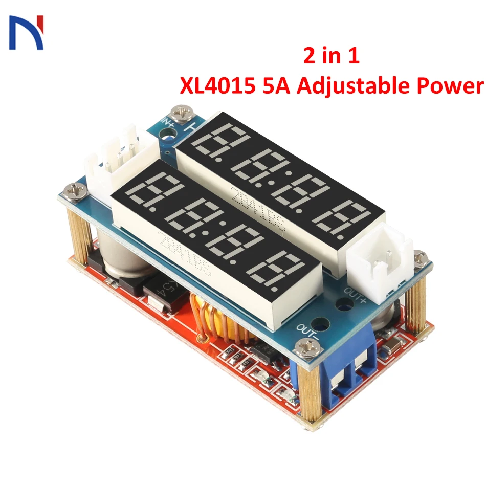 2 in 1 XL4015 5A Adjustable Power Constant Current Constant Voltage CC/CV Step-down Charger LED Lithium Battery Charging Module
2 in 1 XL4015 5A Adjustable Power Constant Current Constant Voltage CC/CV Step-down Charger LED Lithium Battery Charging Module