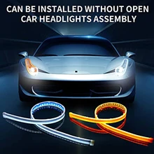 Suchme LED Daytime Running Light Strip Easy Paste Install Flexible Switchback Sequential Amber Turn Signal Headlight Accessories
Suchme LED Daytime Running Light Strip Easy Paste Install Flexible Switchback Sequential Amber Turn Signal Headlight Accessories