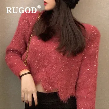 RUGOD Knitted Sweater Solid Pullover Jumper Winter Tops For Women Knitwear Womens Sweaters 2019 Crop Top Bling Irregular Hem
RUGOD Knitted Sweater Solid Pullover Jumper Winter Tops For Women Knitwear Womens Sweaters 2019 Crop Top Bling Irregular Hem