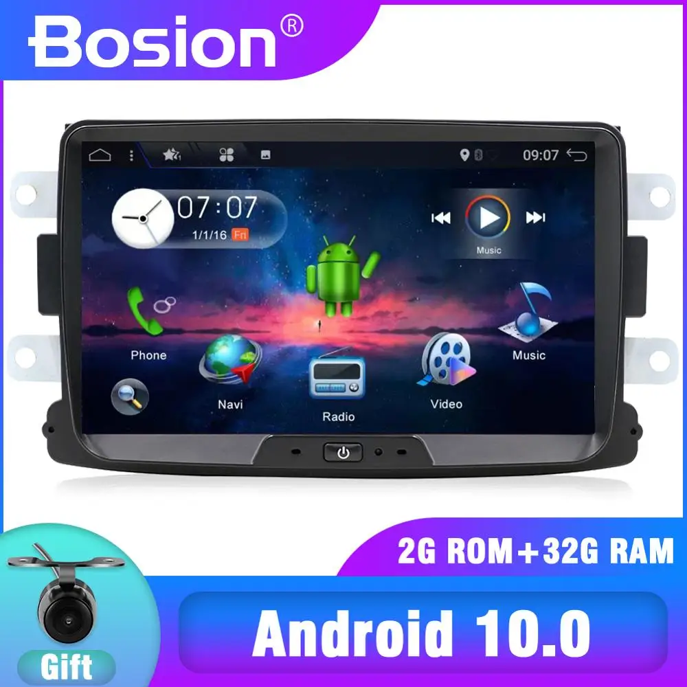 Автомобильный мультимедийный GPS навигатор 4/8 ядер Android 10 0 для Dacia Sandero Duster Renault Captur