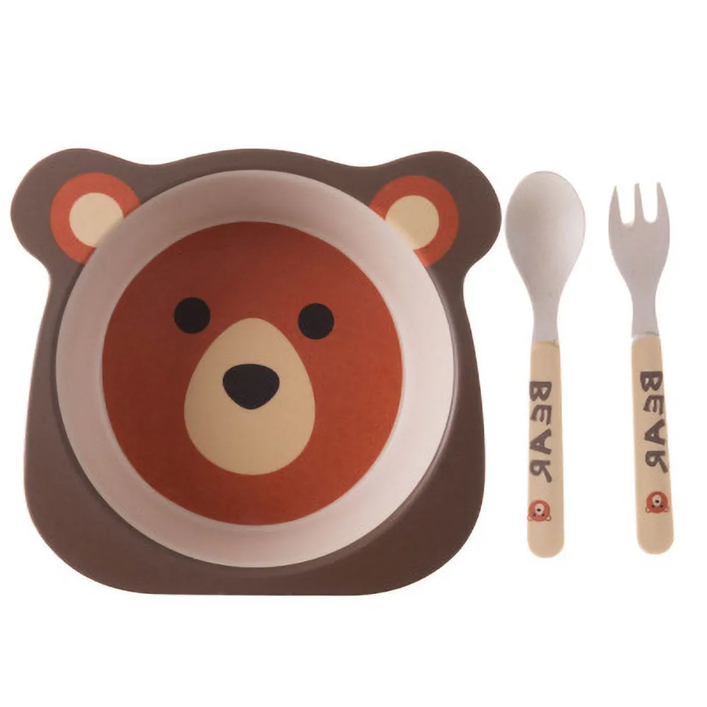 Creative Environmental Protection Bamboo Fiber Children Ttableware Gift Set of 3 Sets of Spoon Fork Baby Bowl
Creative Environmental Protection Bamboo Fiber Children Ttableware Gift Set of 3 Sets of Spoon Fork Baby Bowl