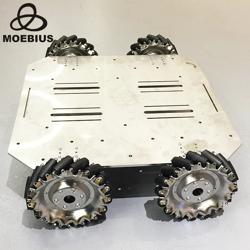 70kg Heavy-Duty Mecanum Wheel Trolley Omnidirectional Wheel Mobile Robot Metal Chassis for Research
70kg Heavy-Duty Mecanum Wheel Trolley Omnidirectional Wheel Mobile Robot Metal Chassis for Research
